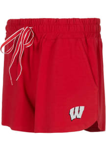 Concepts Sport Wisconsin Badgers Womens  Elevation Shorts