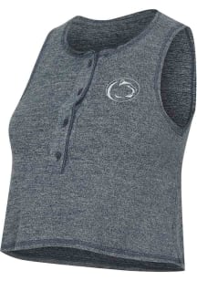 Concepts Sport Penn State Nittany Lions Womens Grey Heather Button Down Tank Top