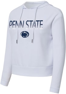 Concepts Sport Penn State Nittany Lions Womens White Fade Out Hooded Sweatshirt