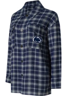Concepts Sport Penn State Nittany Lions Womens Navy Blue  Loungewear Sleep Shirt