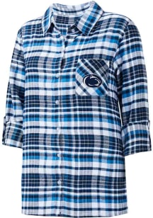 Concepts Sport Penn State Nittany Lions Womens Navy Blue  Loungewear Sleep Shirt