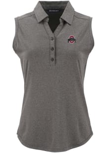 Cutter and Buck Ohio State Buckeyes Womens Black Forge Eco Polo Shirt