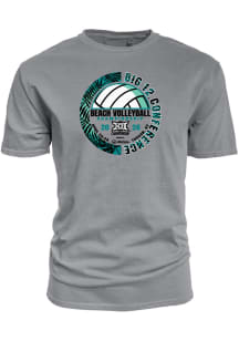 Blue 84 Big 12 Grey Heather 2026 Big 12 Beach Volleyball Tournament Short Sleeve T Shirt
