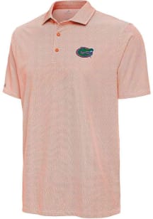 Antigua Florida Gators Mens Orange Pave Short Sleeve Polo