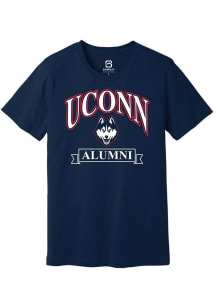 Summit Sportswear UConn Huskies Navy Blue Alumni Banner Short Sleeve T Shirt