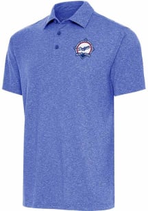Antigua Los Angeles Dodgers Blue Back to Back World Series Champions Par 3 Big and Tall Polo