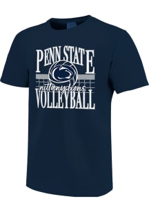 Penn State Nittany Lions Navy Blue Old Style Arch Volleyball Short Sleeve T Shirt