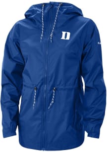 Columbia Duke Blue Devils Womens Blue Heat Seal Lily Park Light Weight Jacket