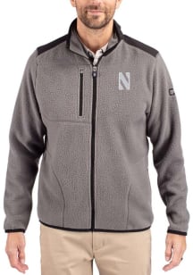 Cutter and Buck Northwestern Wildcats Mens Purple Cascade Sherpa Light Weight Jacket