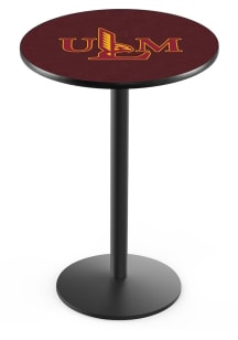 Louisiana-Monroe Warhawks Black Round Base Pub Table