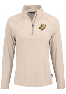 Cutter and Buck Rowan University Womens Beige Coastline Qtr Zip