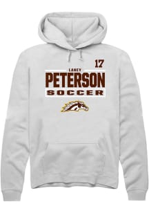 Laney Peterson Western Michigan Broncos Mens White NIL Stacked Box Player Hood