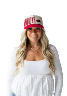 Gameday Social Arkansas Razorbacks Natural Saturday Stretch Womens Adjustable Hat