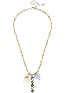 Michigan State Spartans Ball Charm Necklace