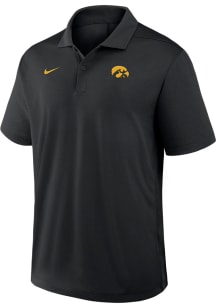 Nike Iowa Hawkeyes Mens Black Victory Plus Primetime Short Sleeve Polo