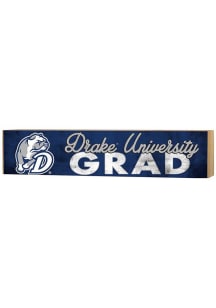 KH Sports Fan Drake Bulldogs Grad graduation graphic Sign - Blue