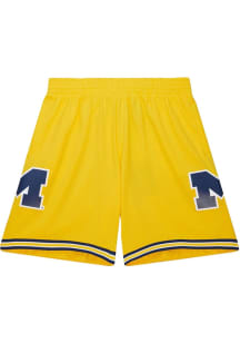 Mitchell and Ness Michigan Wolverines Mens  BASKETBALL Shorts