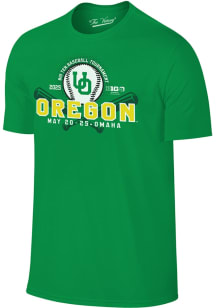 Oregon Ducks Green 2025 Big Ten Baseball Short Sleeve T Shirt