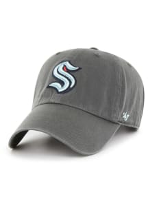 47 Seattle Kraken Clean Up Adjustable Hat - Charcoal