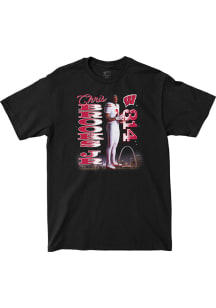 Chris Brooks Jr. Wisconsin Badgers Youth Black Big Ten Media Days Custom Player Tee