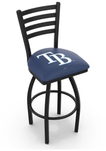 Tampa Bay Rays High Back Swivel Pub Stool - Black