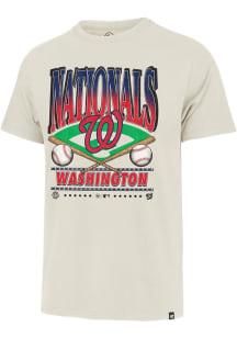 47 Washington Nationals White Straight Shot Two Franklin Short Sleeve Fashion T Shirt