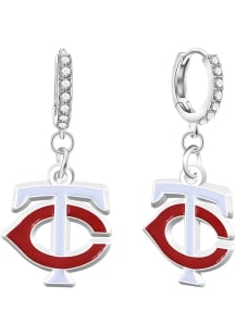 Minnesota Twins Rhinestone Bar Womens Earrings