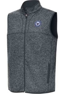 Antigua Navy Mens Grey Fortune Sleeveless Jacket
