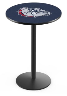 Gonzaga Bulldogs Black Round Base Pub Table