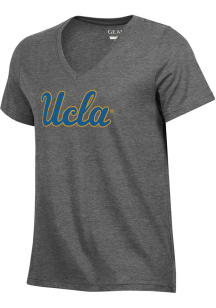 Under Armour UCLA Bruins Womens Charcoal Printed Short Sleeve T-Shirt