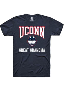 Summit Sportswear UConn Huskies Navy Blue Great Grandma Short Sleeve T Shirt
