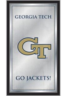 GA Tech Yellow Jackets Fight Song Hanging Back Bar Mirror
