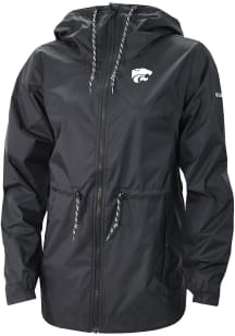 Columbia K-State Wildcats Womens Black Heat Seal Lily Park Light Weight Jacket