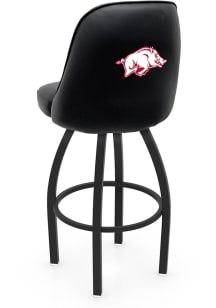 Arkansas Razorbacks Padded Swivel Pub Stool - Black