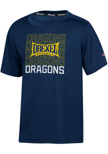 Champion Drexel Dragons Youth Navy Blue Team Logo Short Sleeve T-Shirt