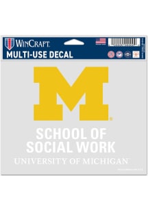Michigan Wolverines  Auto Static Cling Decal -