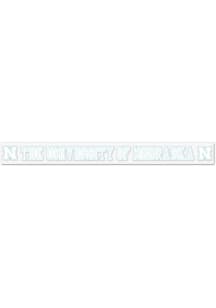 Nebraska Cornhuskers  Auto Decal - White