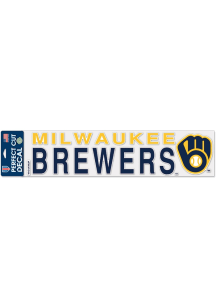 Milwaukee Brewers  Auto Decal - Navy Blue