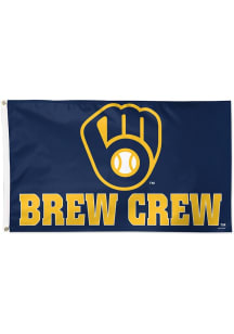 Milwaukee Brewers  Silk Screen Grommet Flag -
