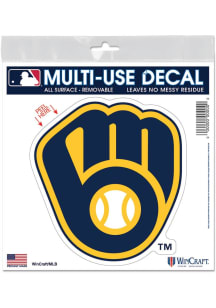 Milwaukee Brewers  Auto Decal - Navy Blue
