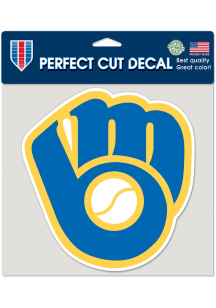 Milwaukee Brewers  Auto Decal - Navy Blue