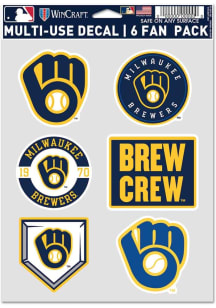 Milwaukee Brewers  Auto Decal - Navy Blue