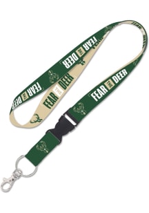 Milwaukee Bucks Slogan Lanyard - Green