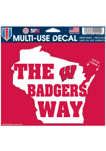 Wisconsin Badgers  Auto Decal - Red