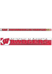 Wisconsin Badgers 6 pack Pencil