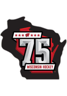 Wisconsin Badgers 75TH ANNIVERSARY PIN Hockey Puck