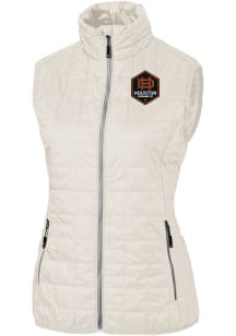 Cutter and Buck Houston Dynamo Womens White Rainier PrimaLoft Vest