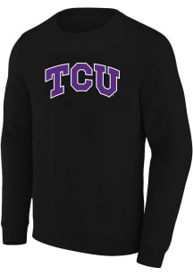 TCU Horned Frogs Mens Black Arch Name Big and Tall T-Shirt
