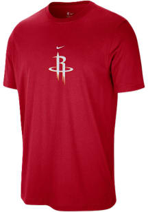 Nike Houston Rockets Red Primary Logo Short Sleeve T Shirt