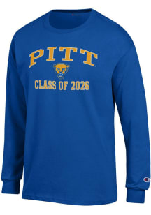 Champion Pitt Panthers Blue Font Class of 2026 Jersey Long Sleeve T Shirt